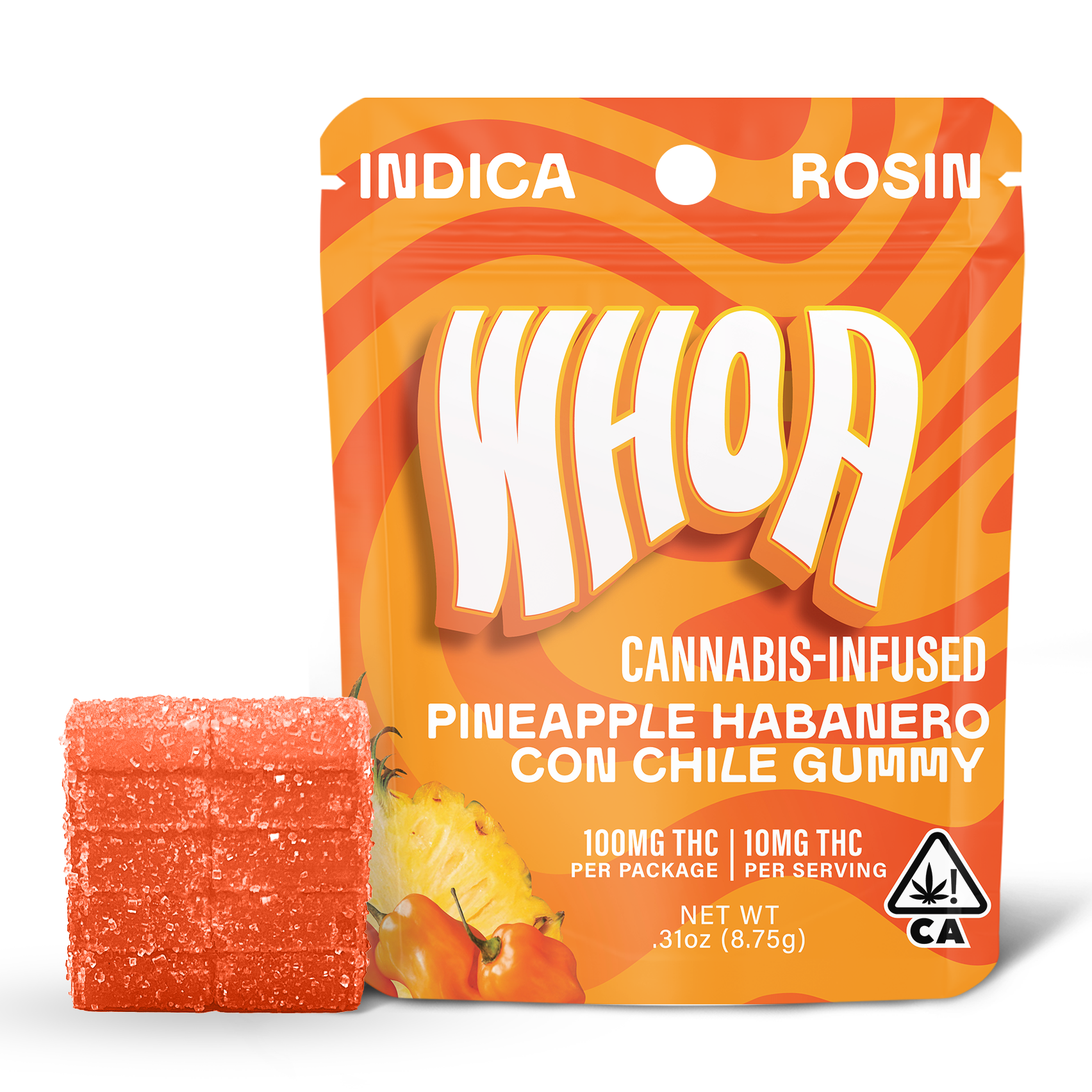 WHOA | Rosin Gummies | Pineapple Habanero Con Chile | 100mg