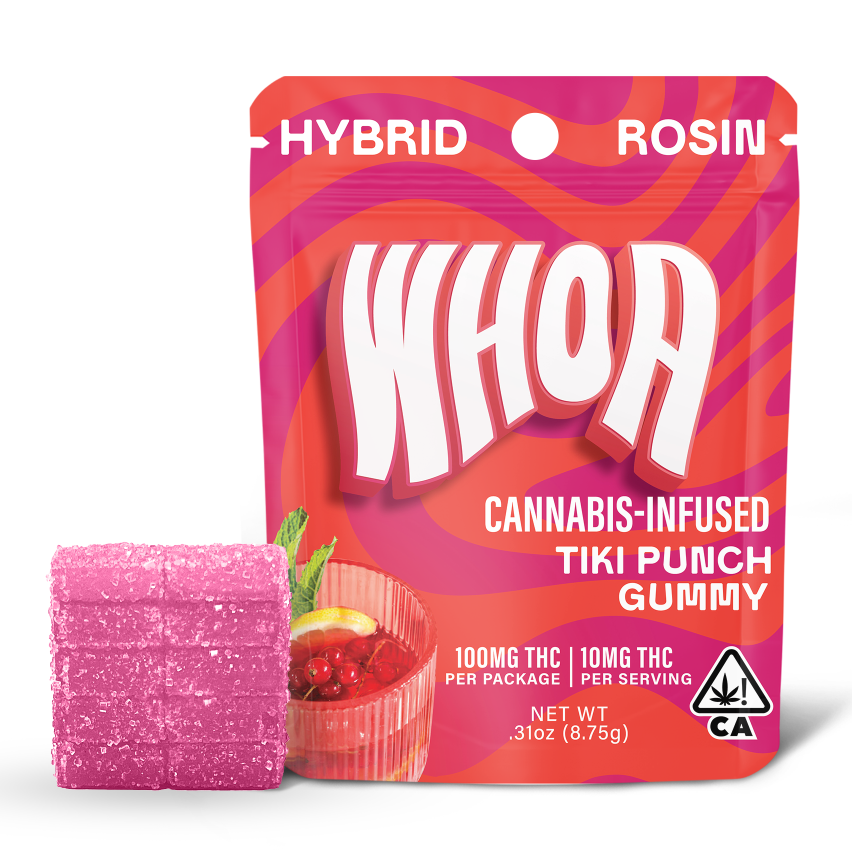 WHOA | Rosin Gummies | Tiki Punch | 100mg