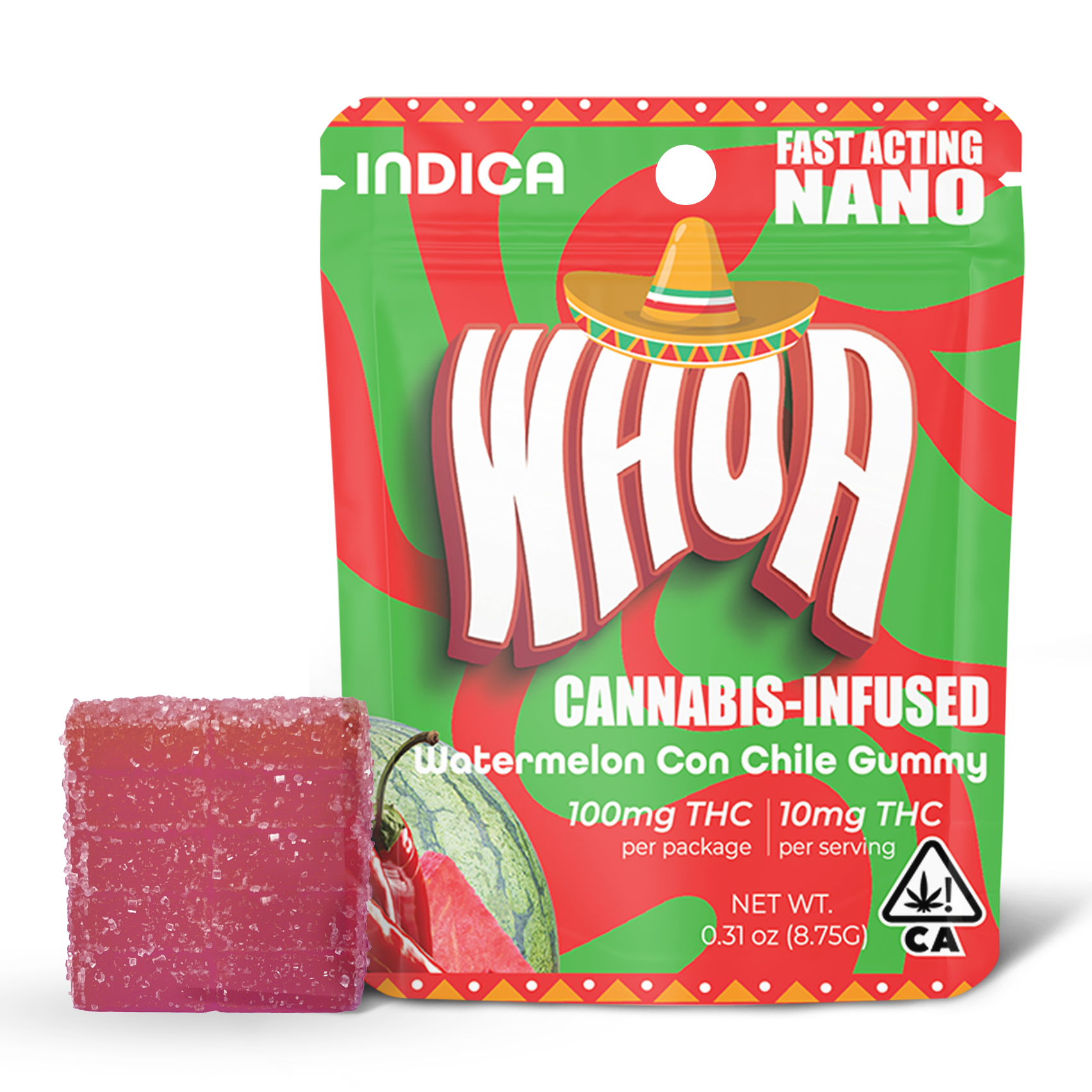 WHOA | Rosin Gummies | Watermelon Con Chile | 100mg