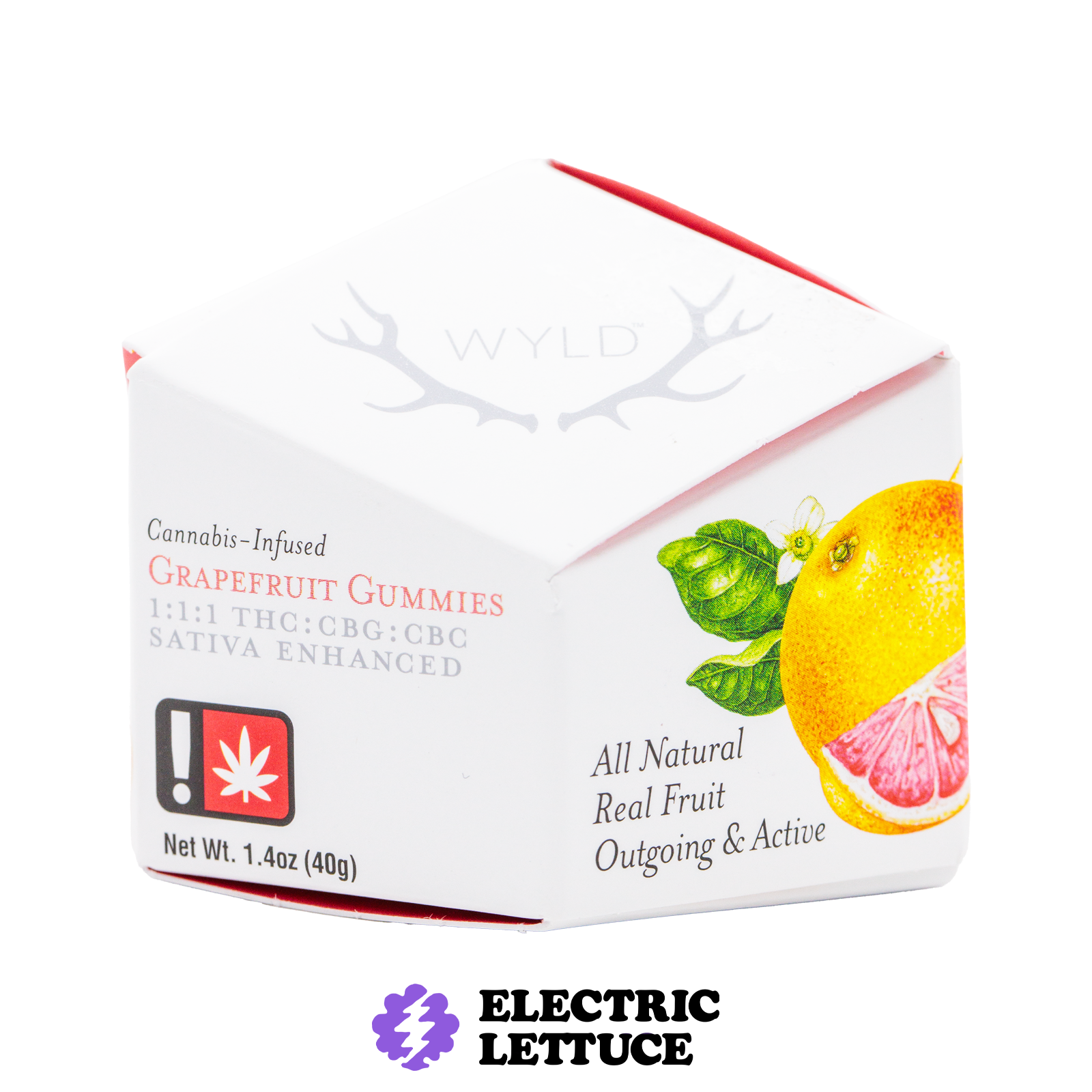 Wyld Grapefruit 1:1:1 THC:CBG:CBC Gummy 100mg