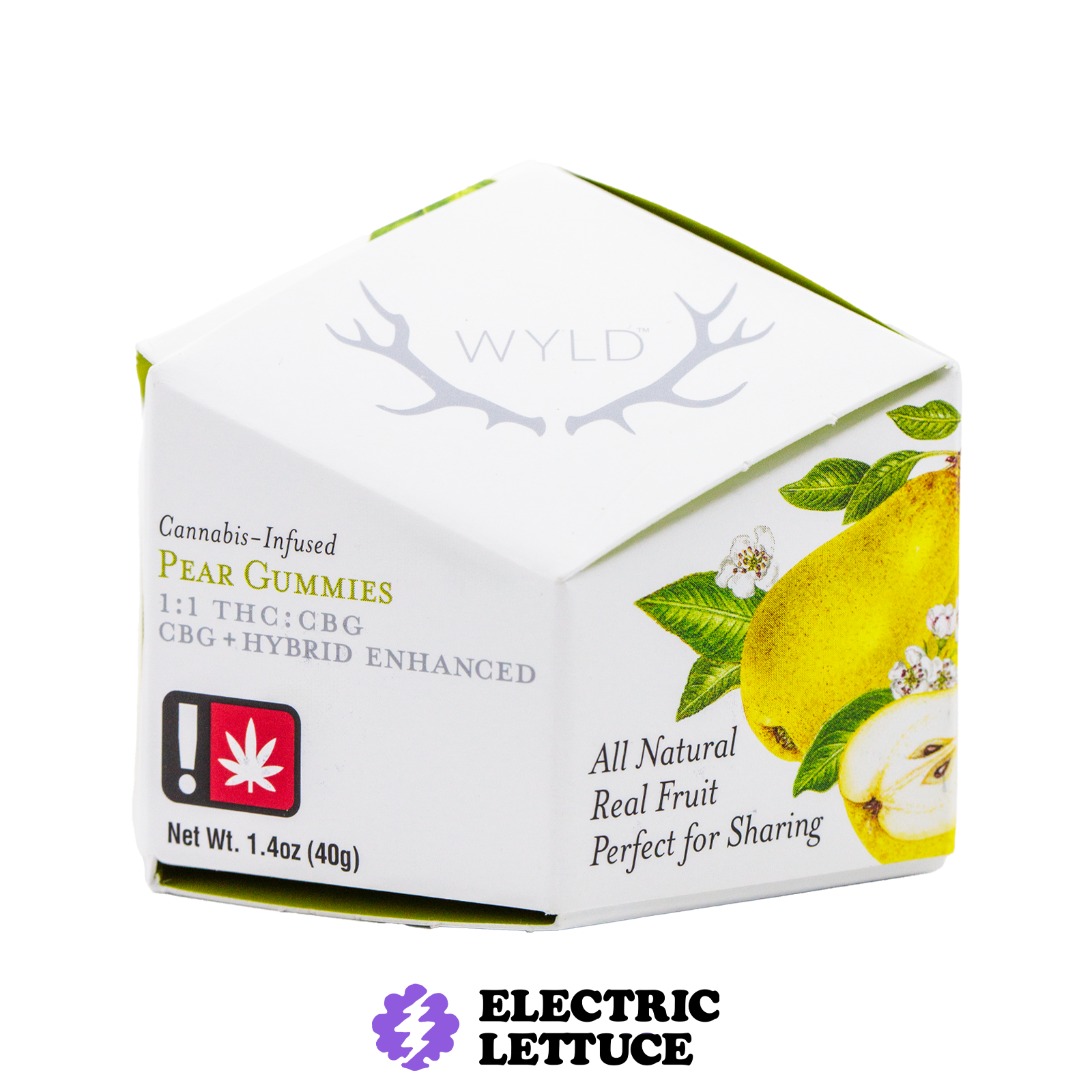 Wyld 1:1 THC:CBG Pear Gummy 100mg