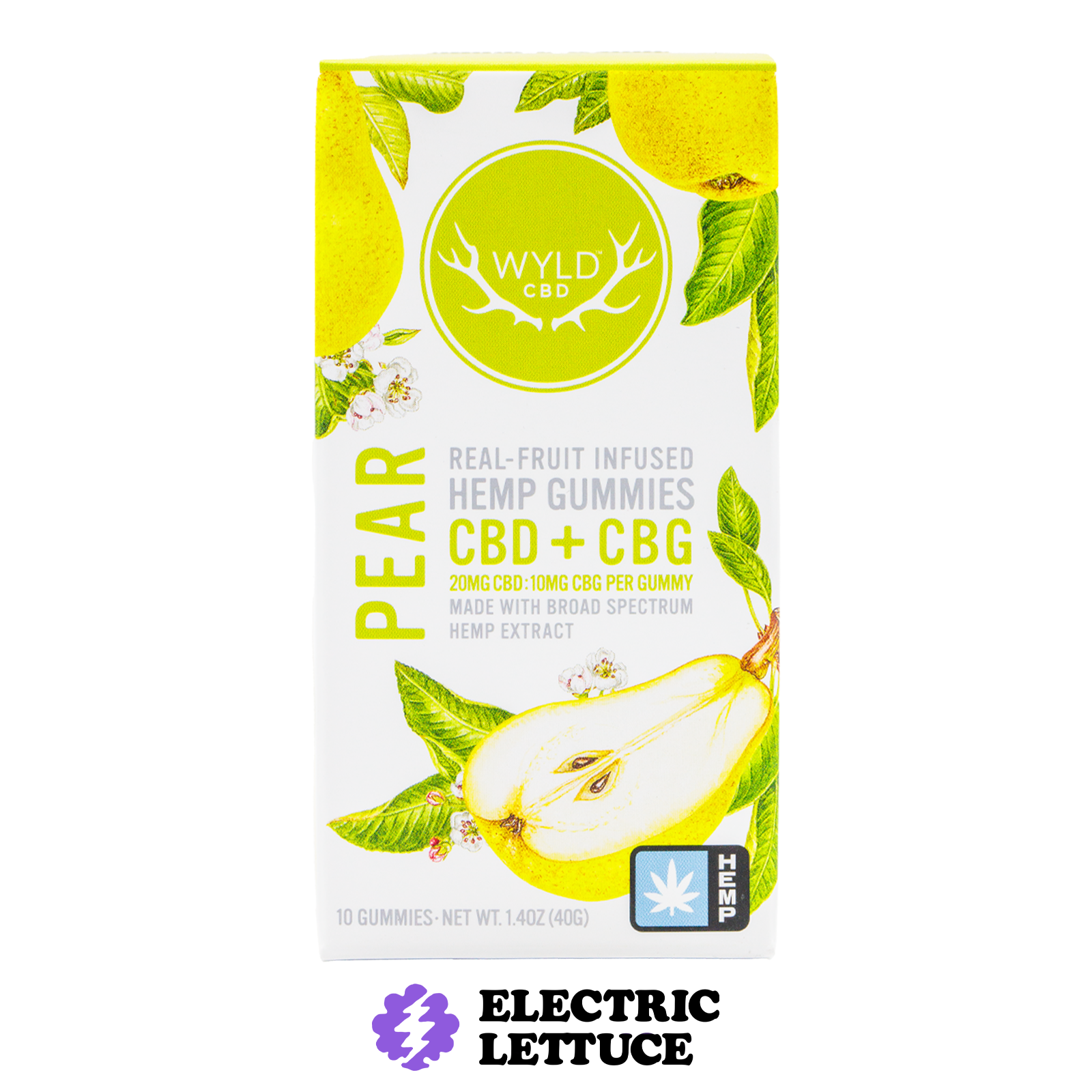 Wyld HEMP Pear 2:1 CBG 10pk