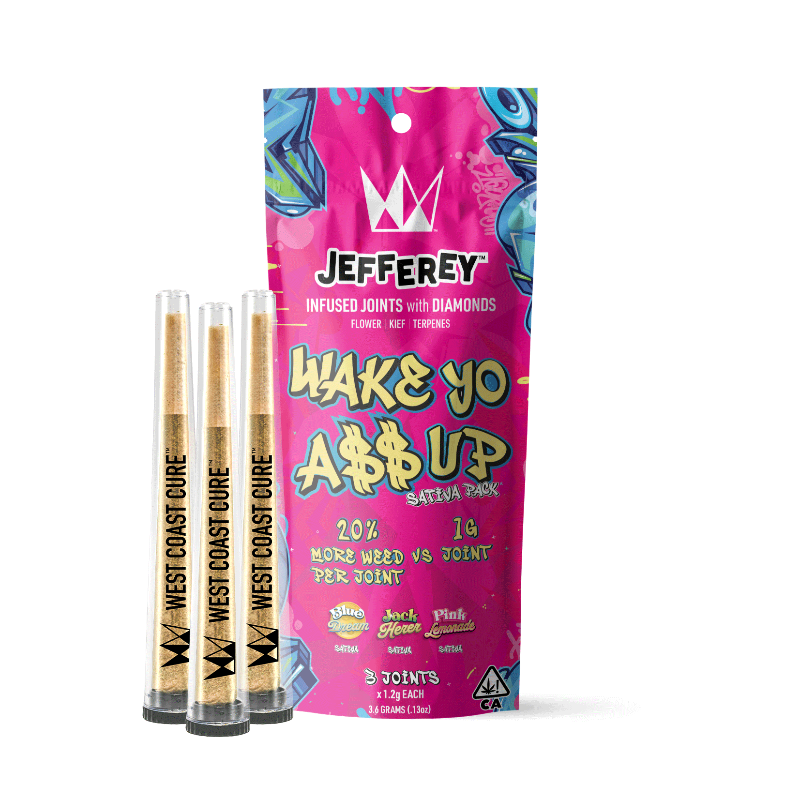 West Coast Cure - Wake Yo Ass Up Jefferey Infused Preroll 3pk 3.6g