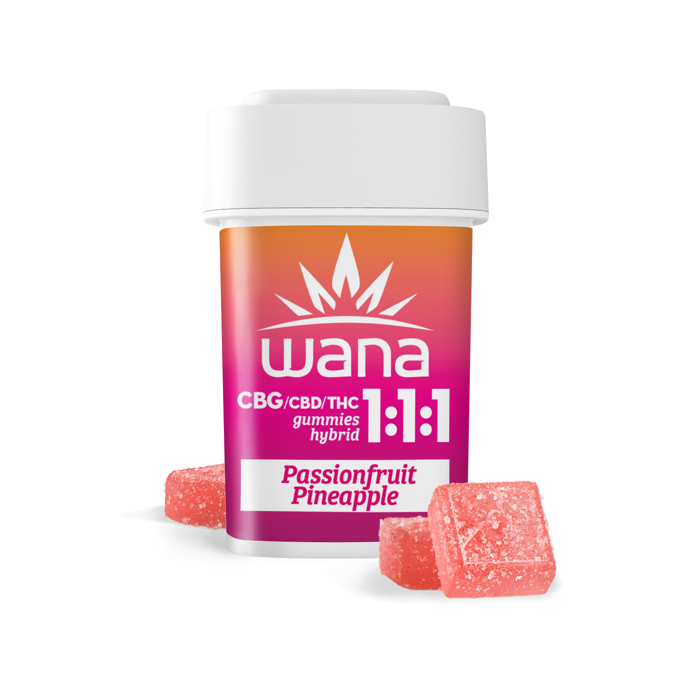 Passionfruit Pineapple 1:1:1 Gummies | 20pk | 100mg