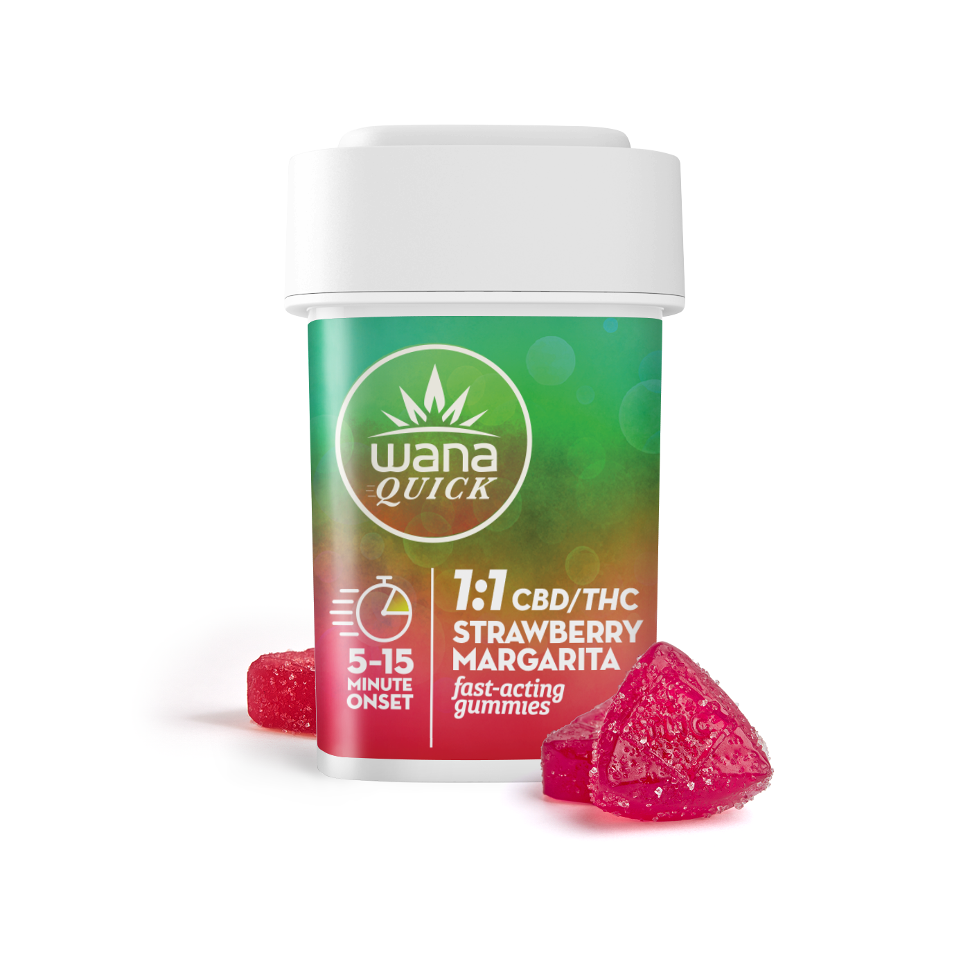 Wana | Quick | Strawberry Margarita 1:1 (THC:CBD) | 100mg