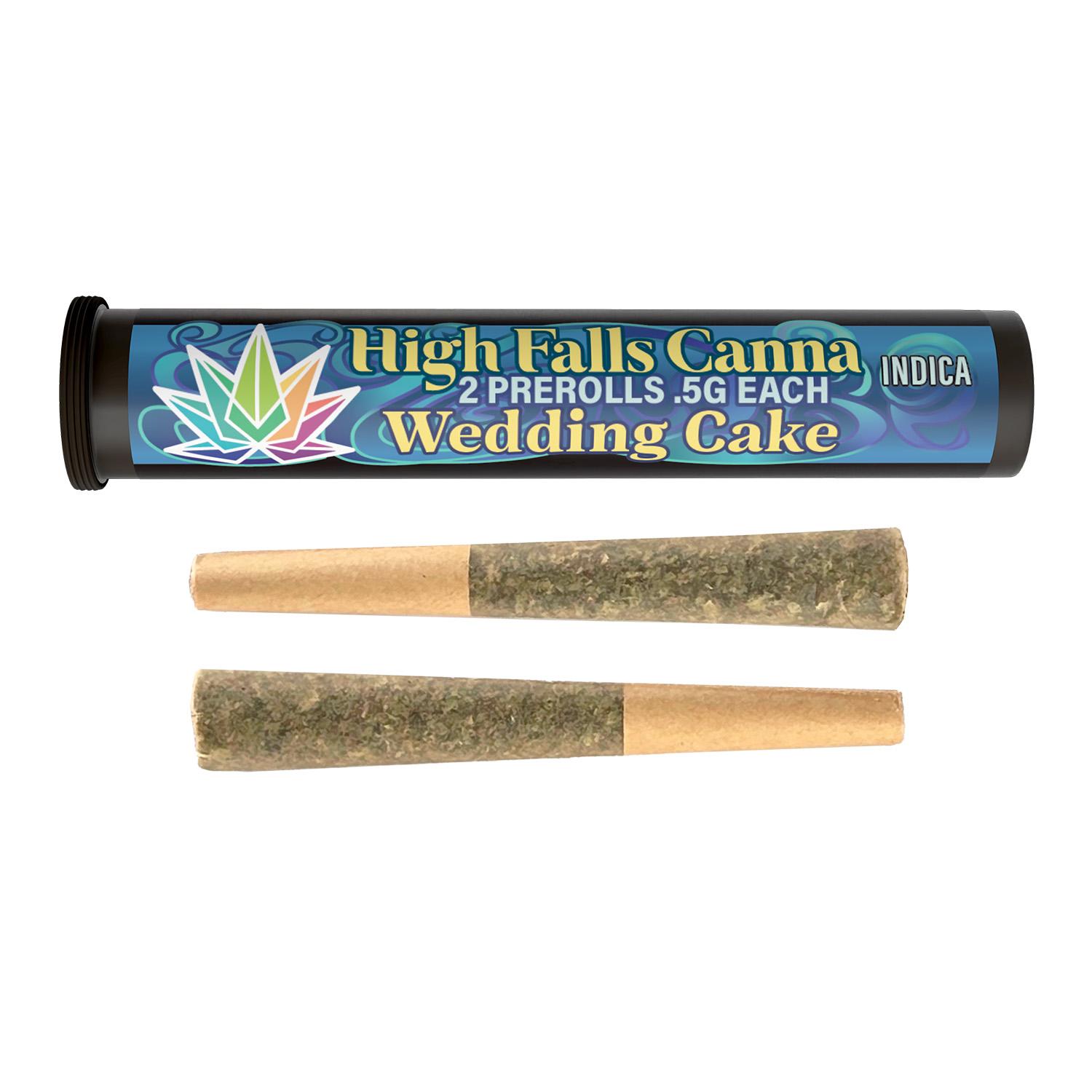 Wedding Cake .5g Infused Prerolls 2 Pack | High Falls Canna