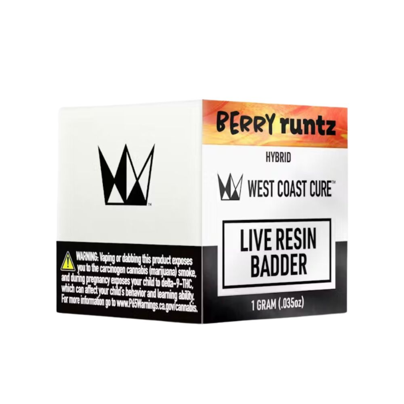 West Coast Cure - Berry Runtz Live Resin Badder 1g