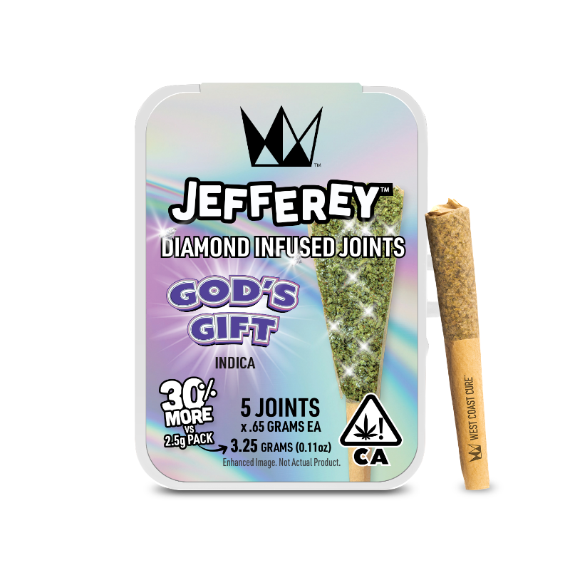 West Coast Cure - Gods Gift Jefferey Infused Preroll 5pk 3.25g