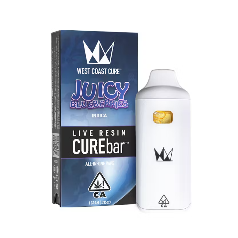 West Coast Cure - Juicy Blueberries Live Resin CUREbar 1g