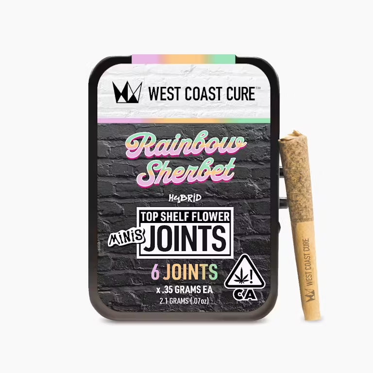 West Coast Cure - Rainbow Sherbet Mini Preroll 6pk 2.1g