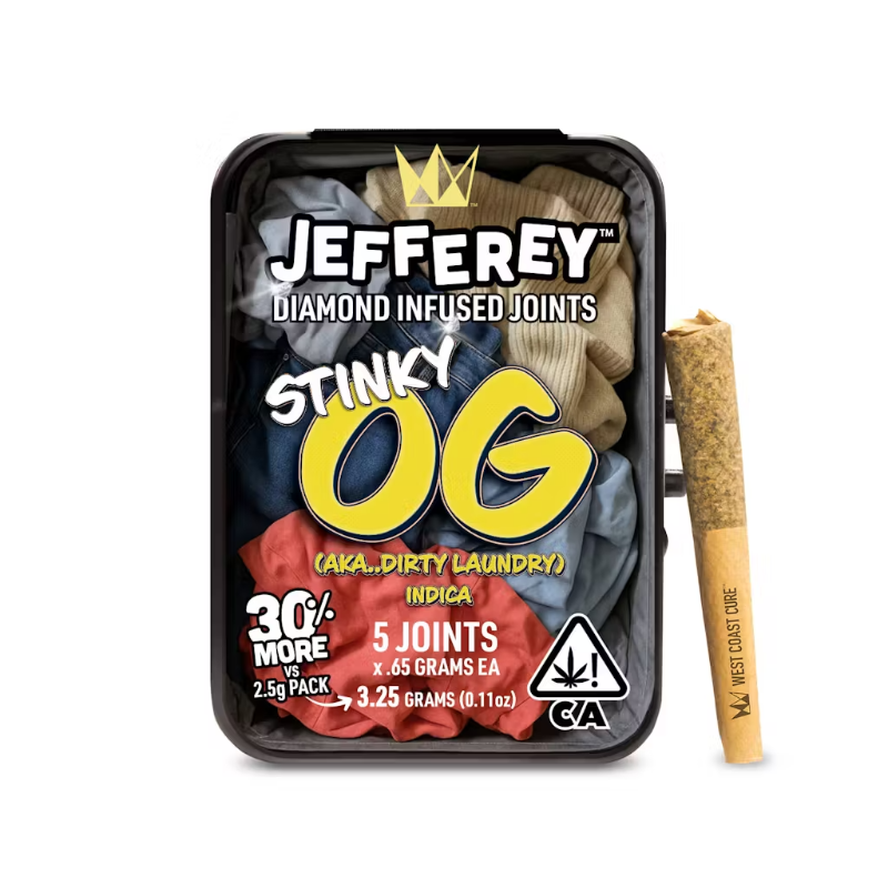 West Coast Cure - Stinky OG Jefferey Infused Preroll 5pk 3.25g
