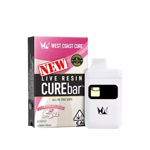 West Coast Cure - Strawberry n' Sugar Live Resin CUREbar 1g