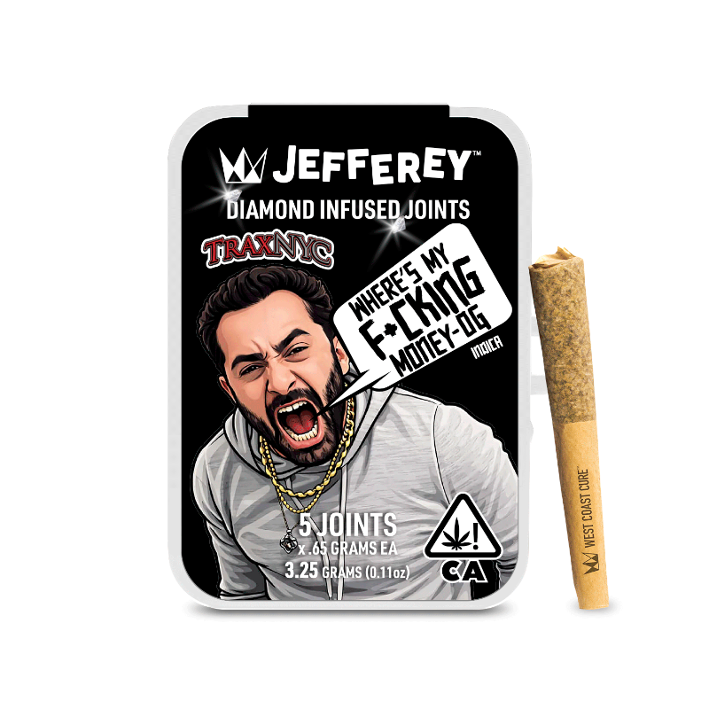 West Coast Cure - Where's My Fucking Money - OG Jefferey Infused Preroll 5pk 3.25g
