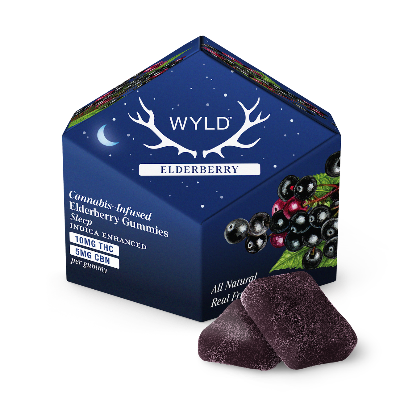 Elderberry 2:1 CBN + Indica Enhanced Gummies | 100:50mg