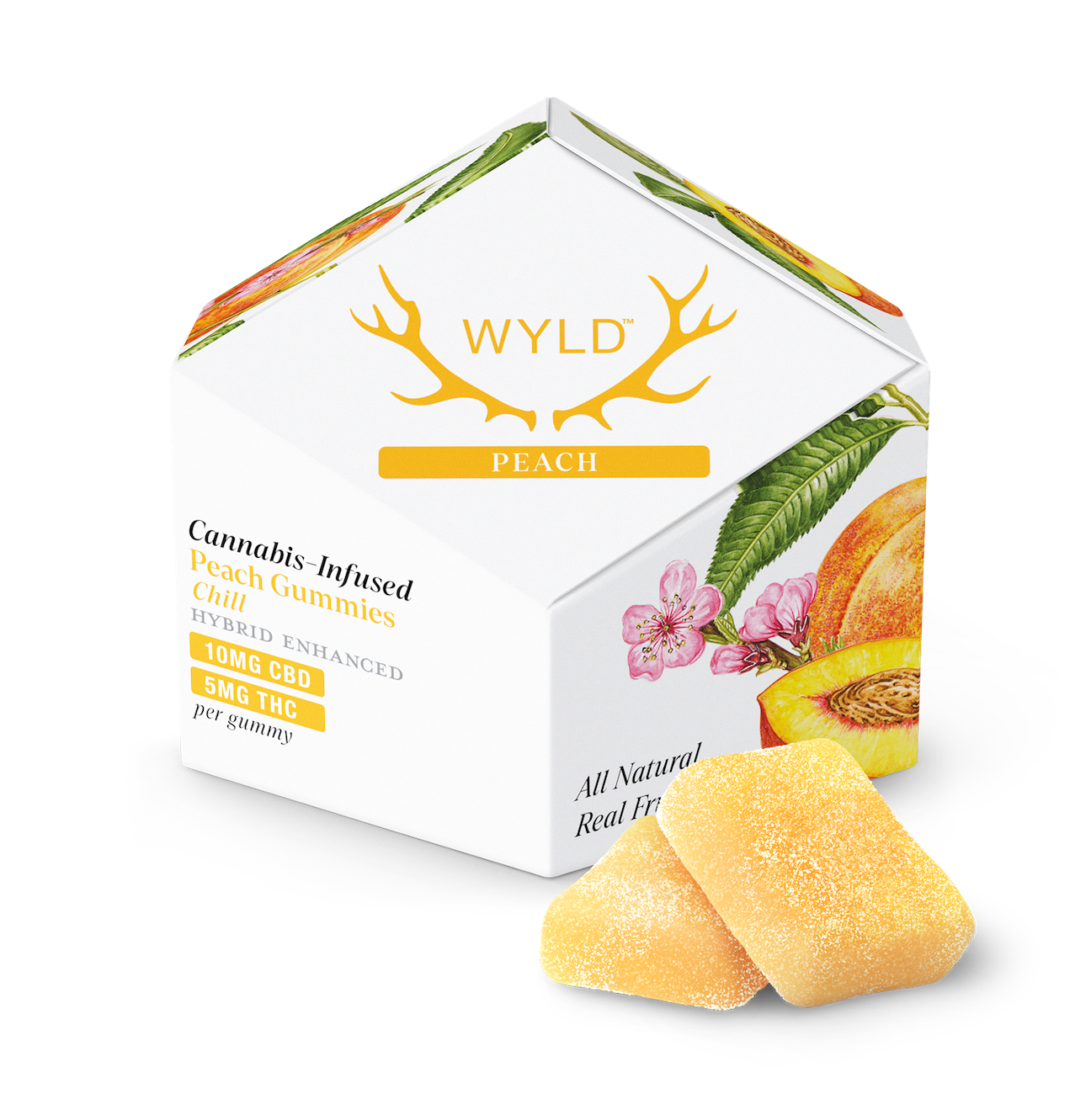 Wyld | Peach 1:2 (THC:CBD) | 100mg