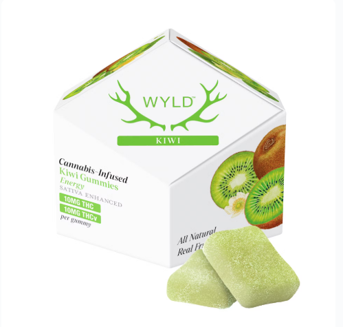Wyld 1:1 Kiwi 100mg 10pk Gummies (THC:THCV)