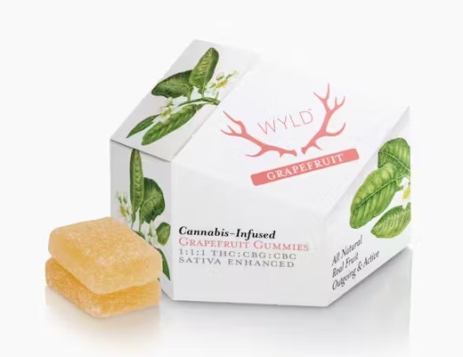 Wyld Grapefruit THC:CBG:CBC Gummies 10pk