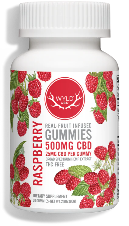 Raspberry CBD Gummies | 500mg | 20-pack