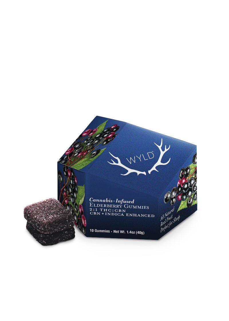 Elderberry 2:1 CBN + Indica Enhanced Gummies | 100:50mg
