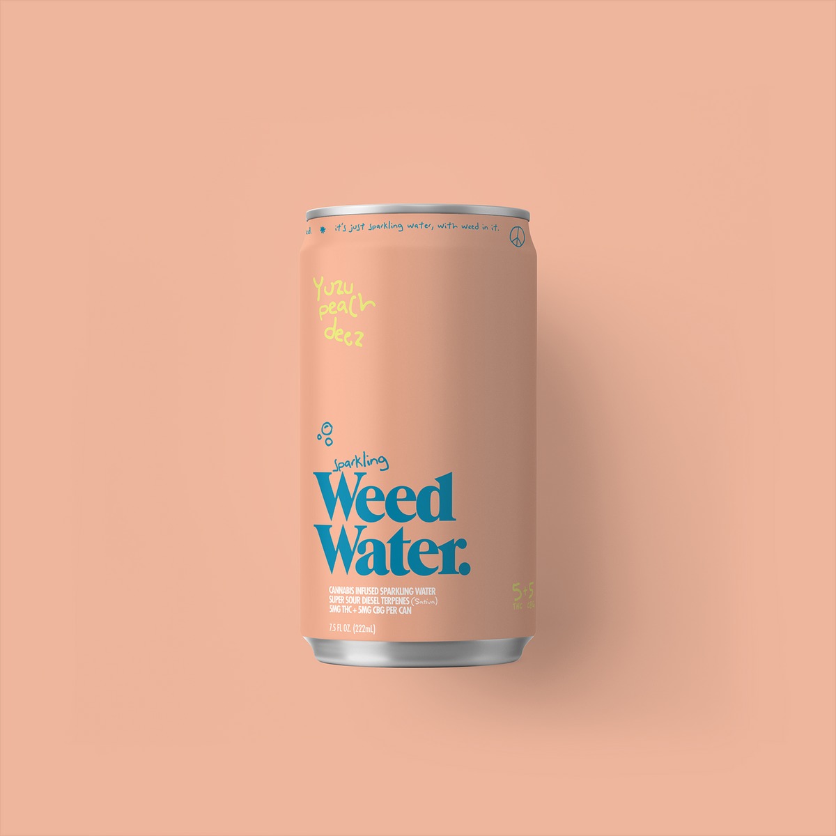 Weed Water | YUZU PEACH DEEZ | 10MG SPARKLING