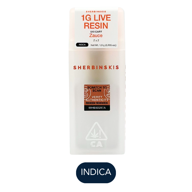 Sherbinskis - Live Resin - Zauce - Vape Cart - 1.0g