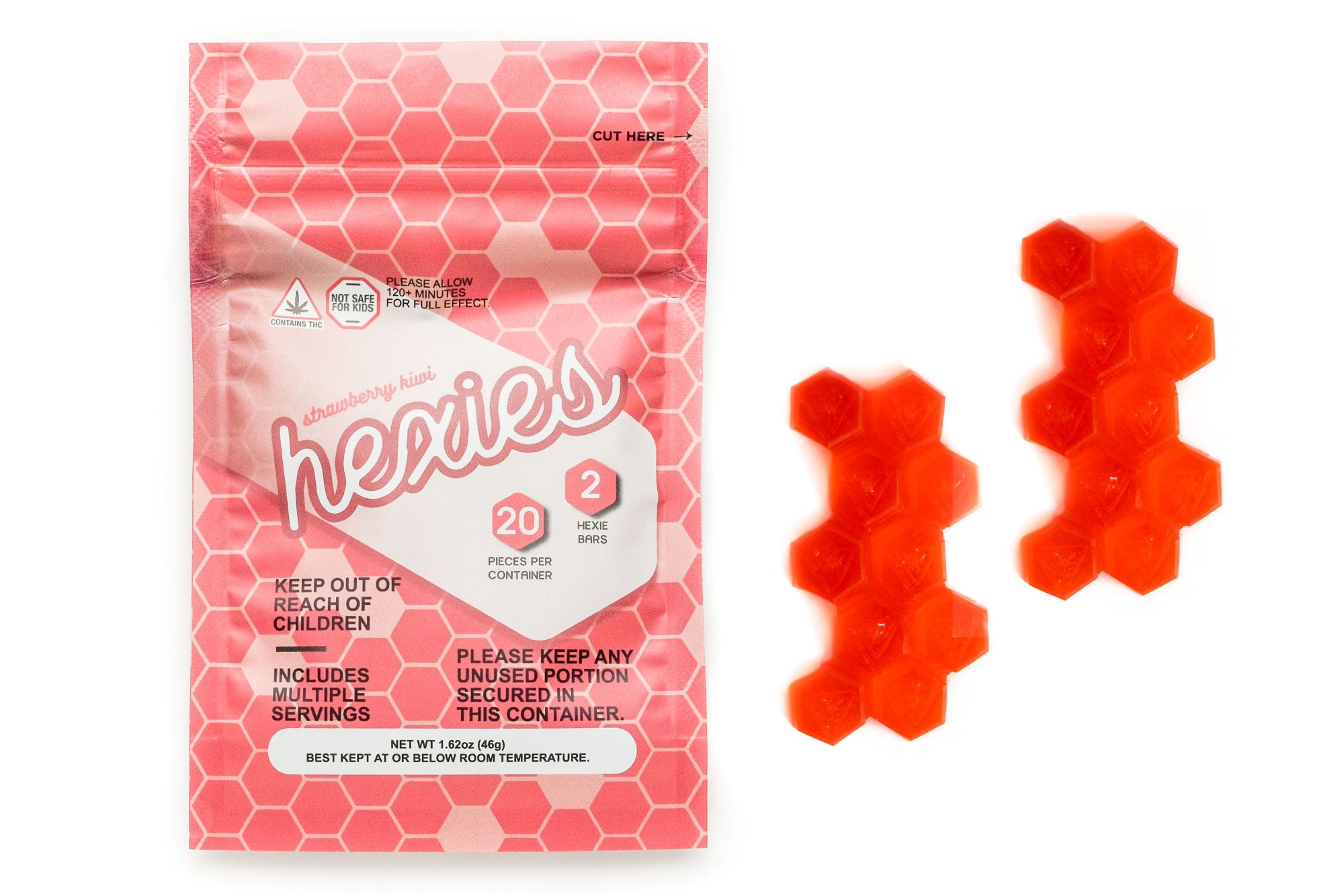 Strawberry Kiwi Hexies | Cultivate | 100mg
