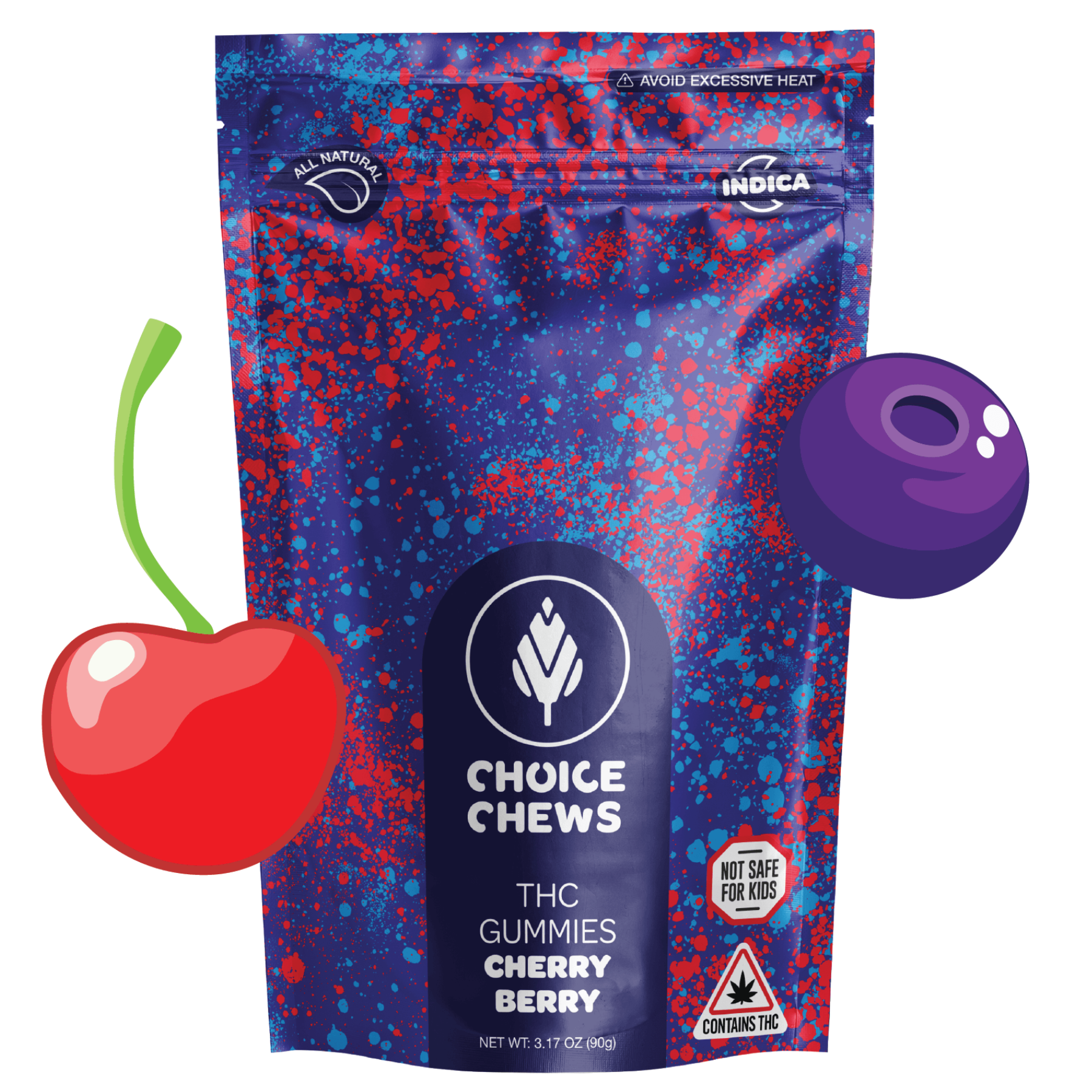 Cherry Berry Indica Gummies 20pk | 100mg