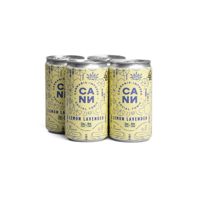 CANN Lemon Lavender 2:4 THC:CBD 6pk Drink 36mg