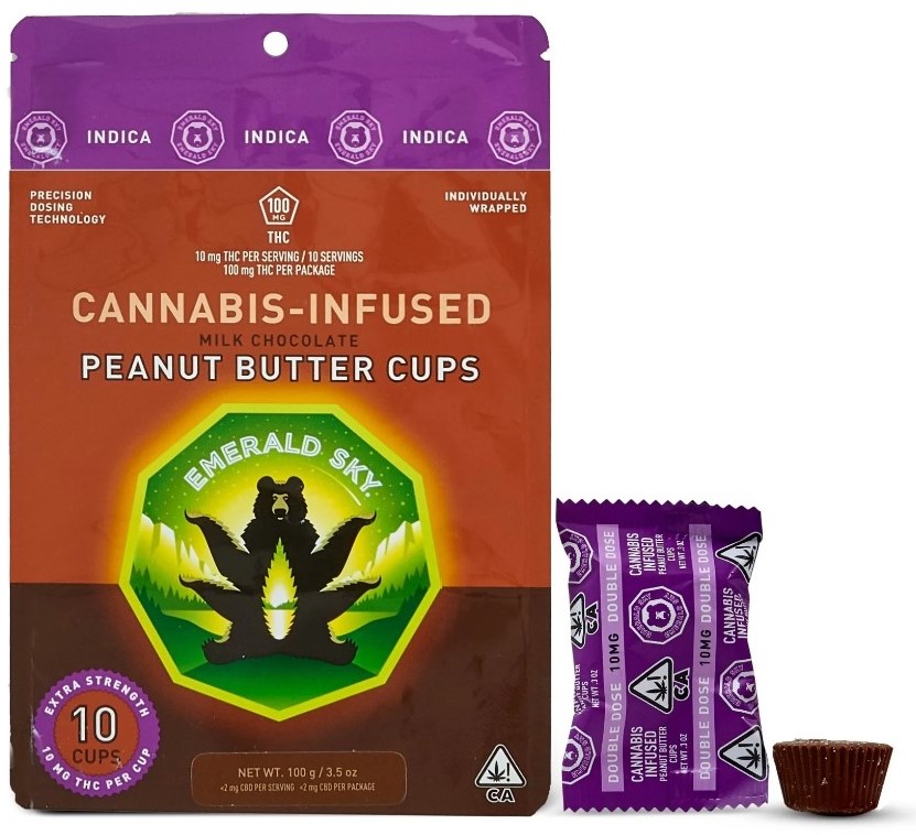 Indica MILK CHOCOLATE Peanut Butter Cups 100mg