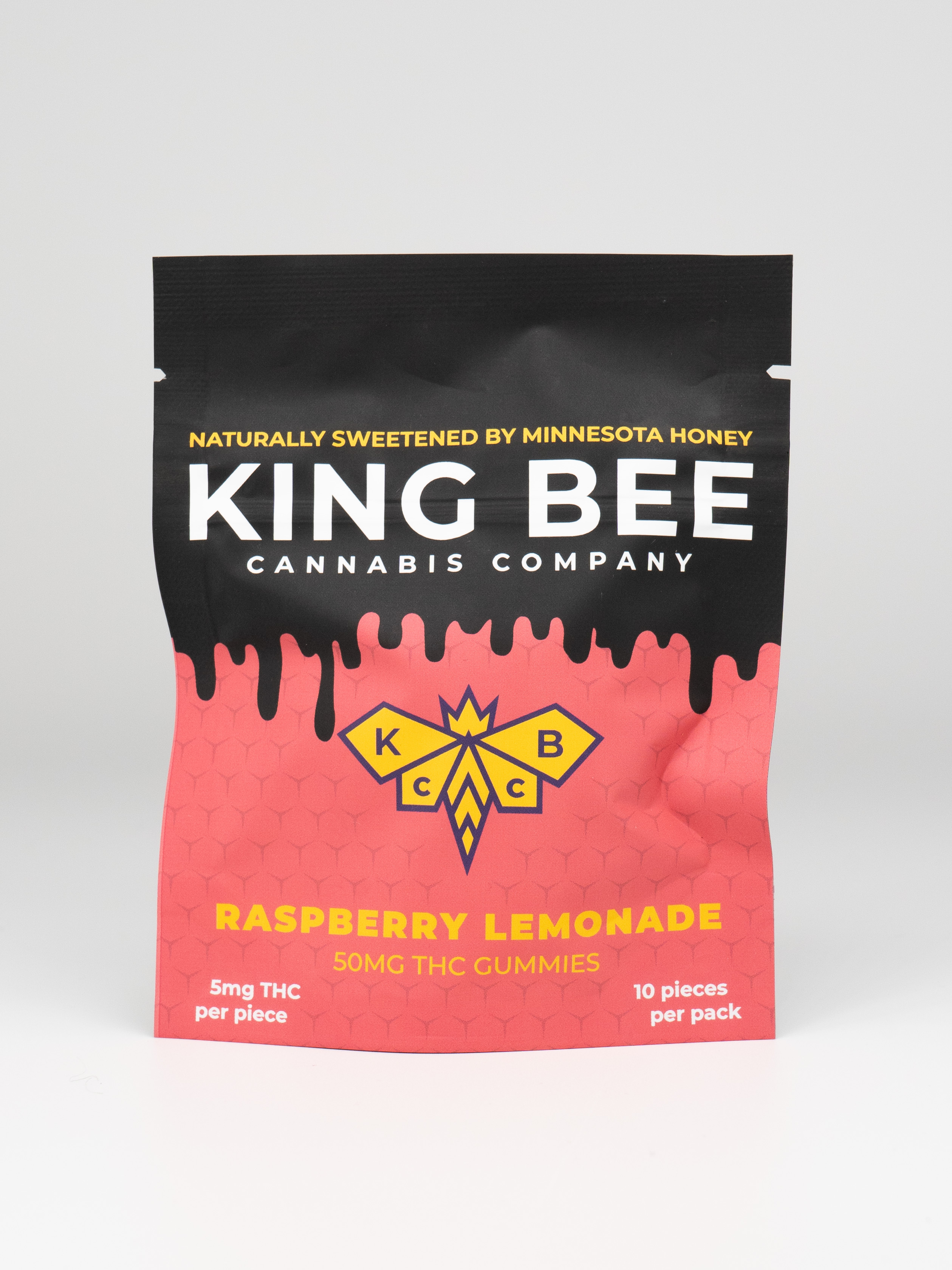 King Bee | Raspberry Lemonade THC Gummies | 50mg THC