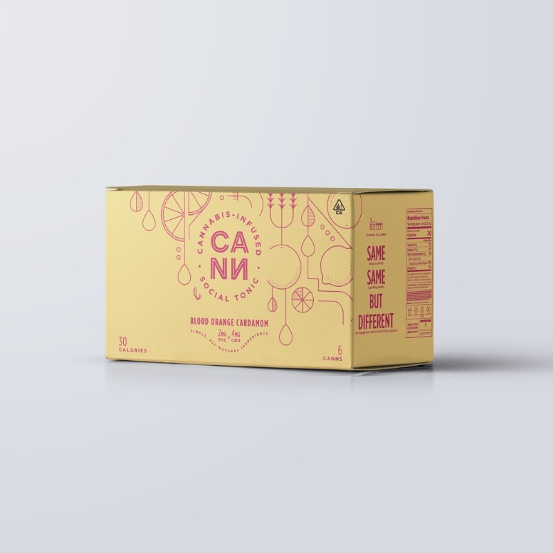 CANN Blood Orange Cardamom 2:4 CBD:THC 6pk Drink 36mg