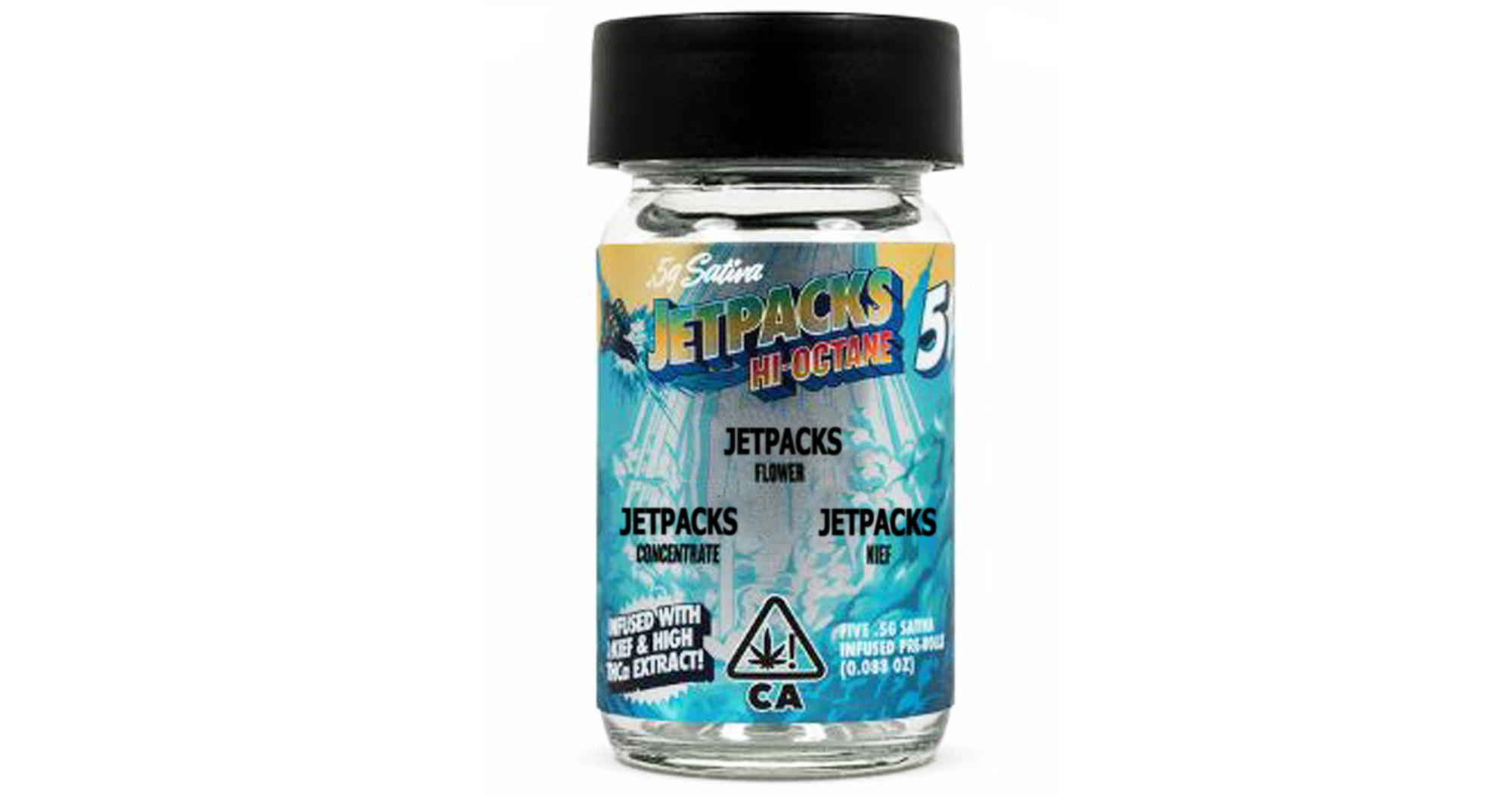 Jetpacks x Hi Octane Infused Kona Gold PreRolls 5ct San Diego