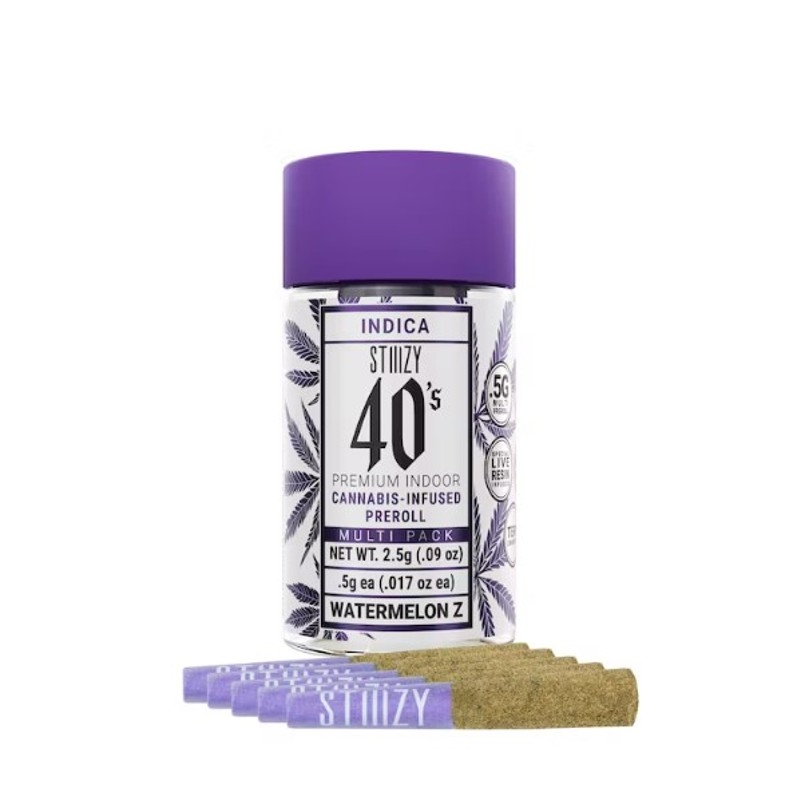 STIIIZY - 40's Mini Preroll - Watermelon Z - (5pk) - 2.5 Gram