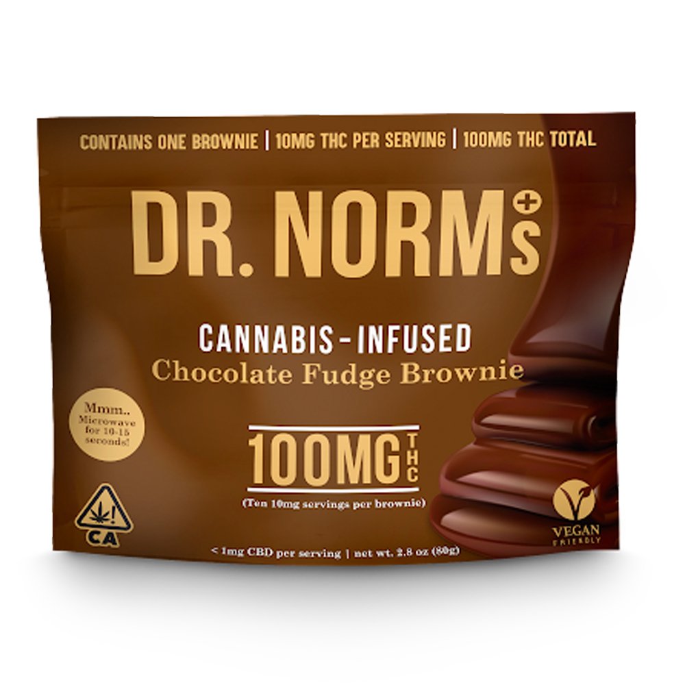[Dr. Norm's] Edible - 100mg - Chocolate Fudge Brownie