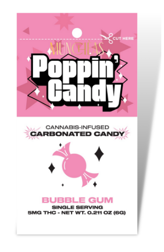 Bubble Gum Poppin' Candy | Muncheas | 5mg