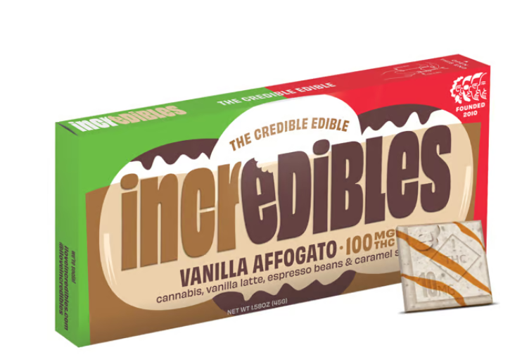 Incredibles Affagato 100mg Chocolate Bar