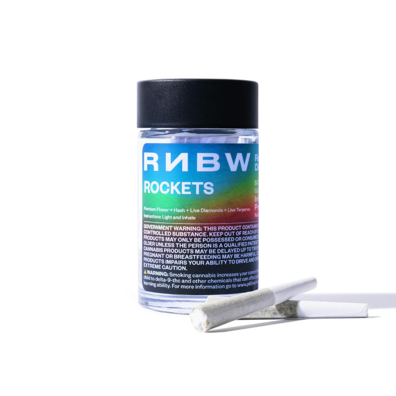RNBW Rockets Rainbow Diesel (S) Infused Preroll 5pk 2.5g