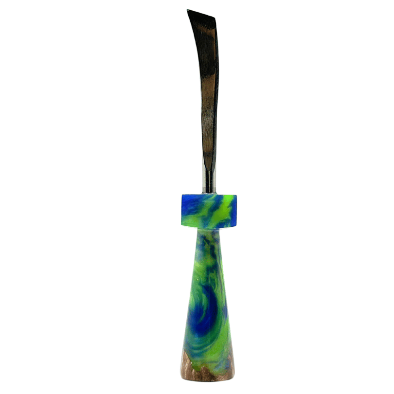 Dunkin Dabbers - Katana 3 1/4 Pourcasso Resin + Burl - Dab Tool