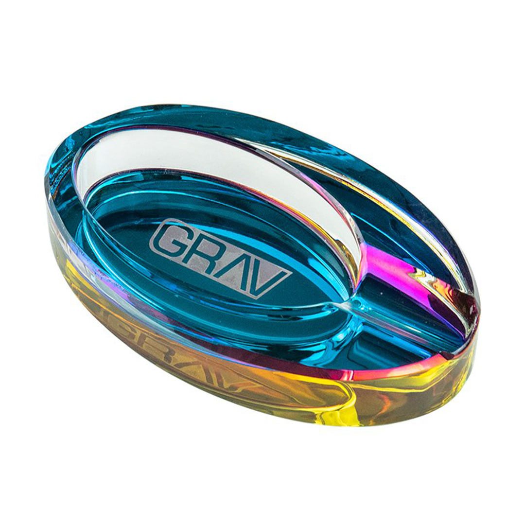 IRIDESCENT ELLIPSE ASHTRAY - GRAV