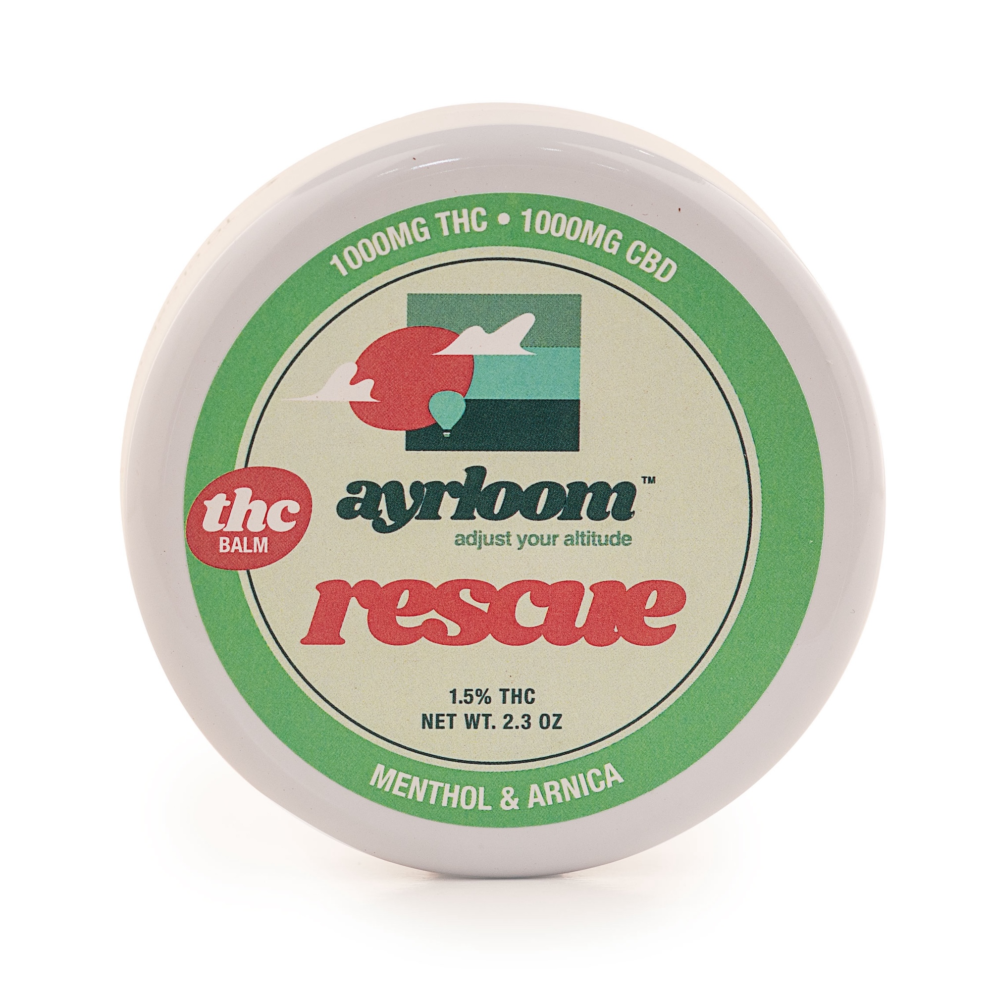 Rescue 1000mg 1:1 Topical Balm | ayrloom