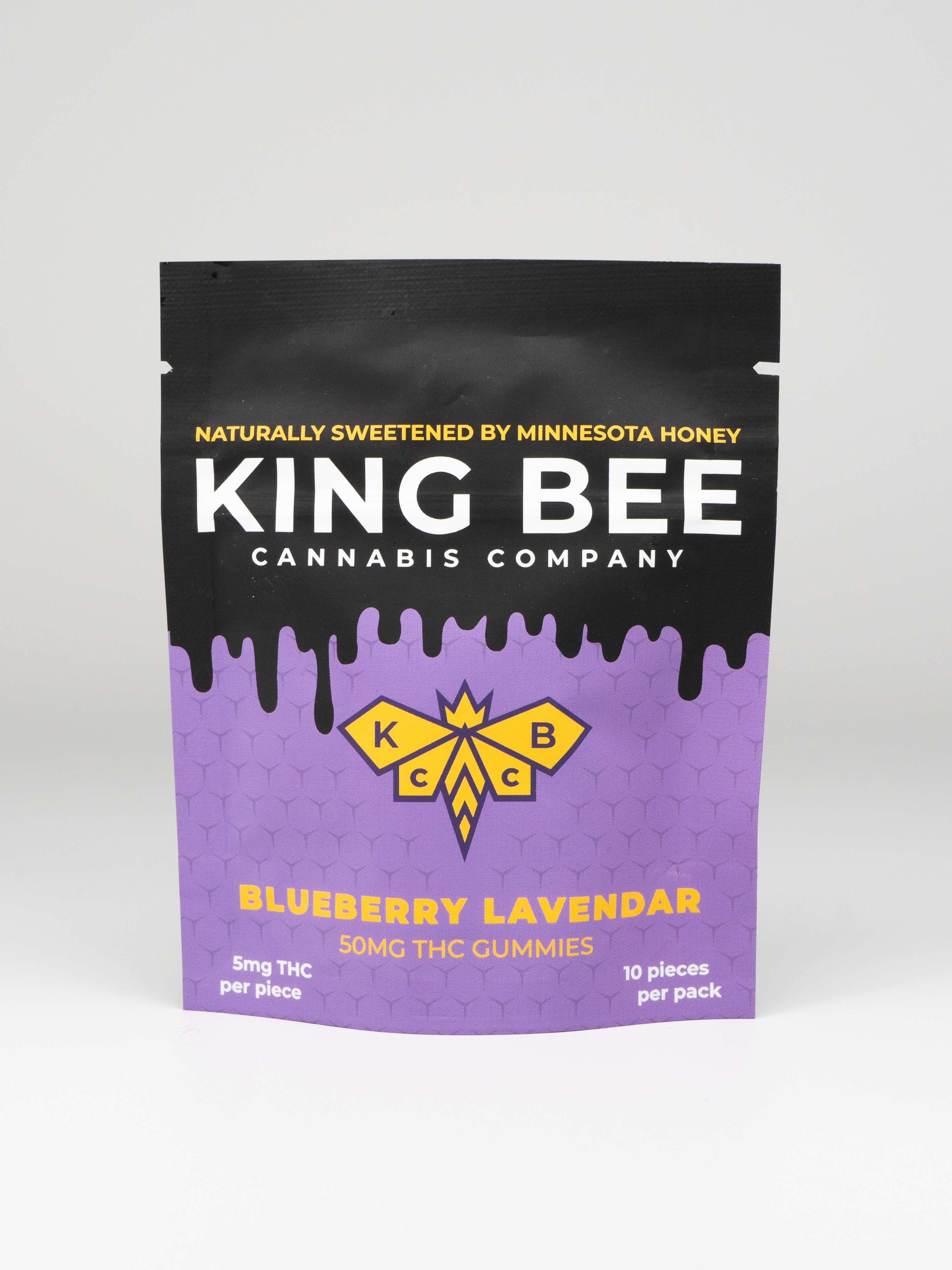King Bee | Blueberry Lavender THC Gummies | 50mg THC