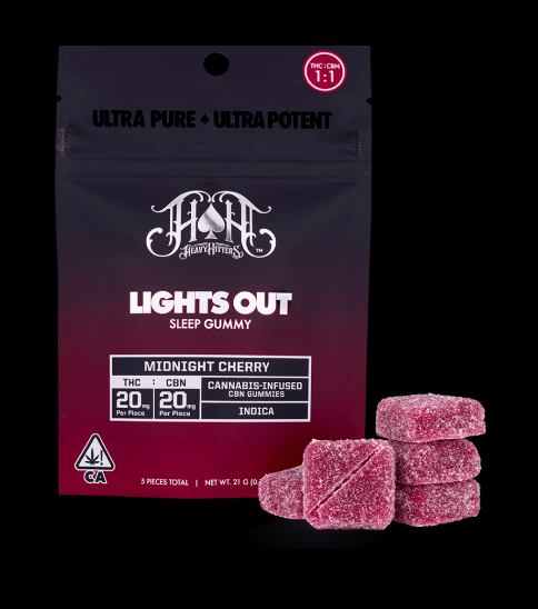 Lights Out Midnight Cherry Sleep Gummies - Heavy Hitters