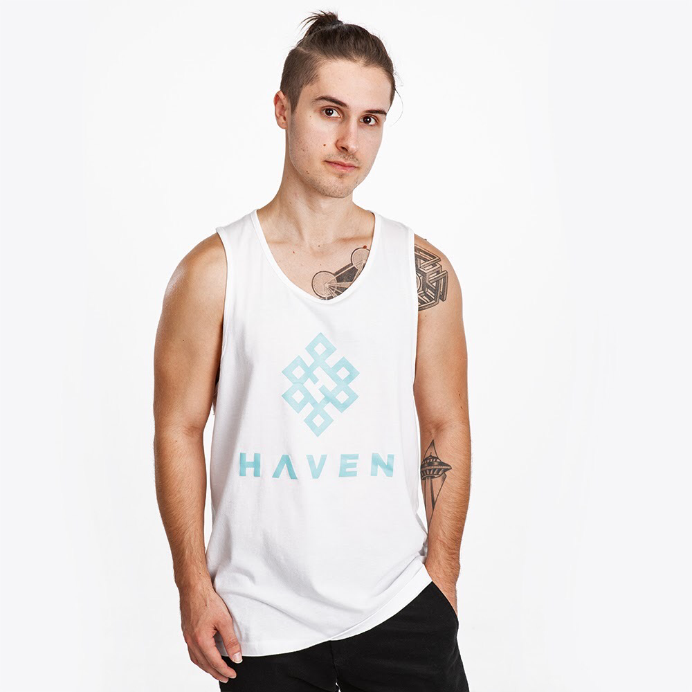 Haven - White Logo Tank (M)