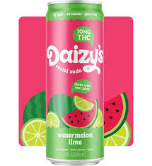 Daizy's Social Soda | Watermelon Lime | 10mg THC