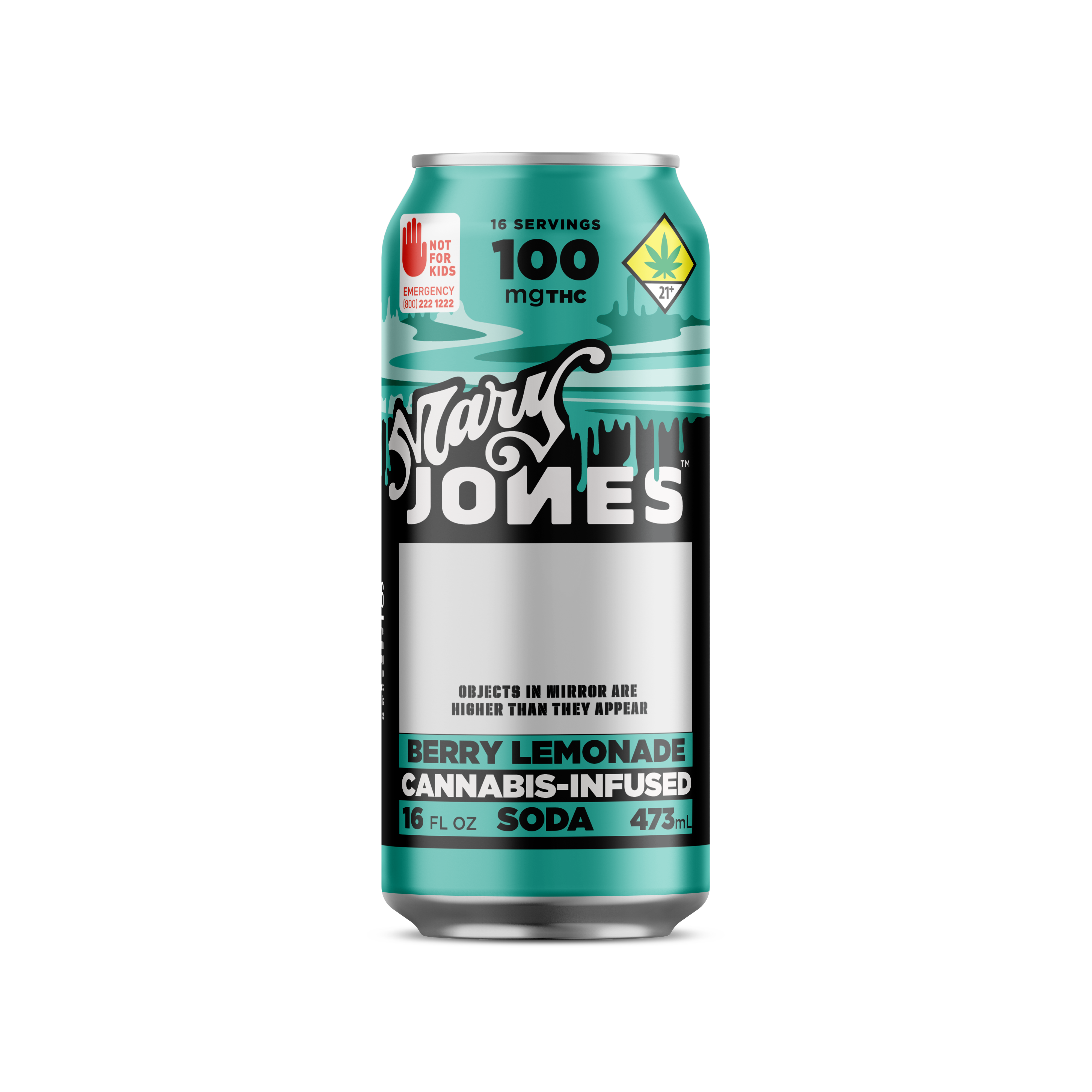 Mary Jones | Berry Lemonade | 12 fl oz Soda | DOH | 100mg THC