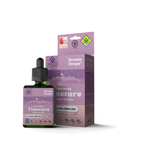 Green Revolution | Dream Drops 1:1:1 | Nano Tincture | DOH | 100mg CBD : 100mg THC : 100mg CBN