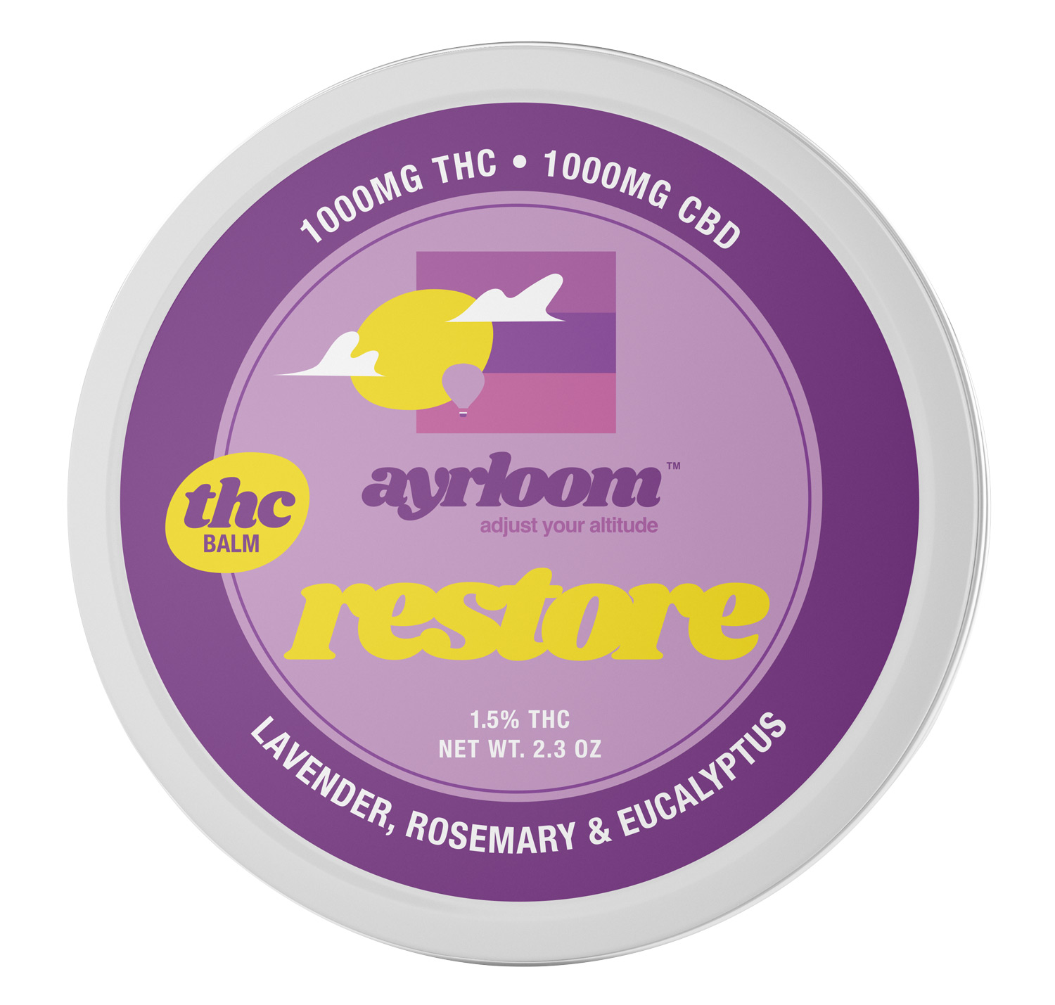 Ayrloom | THC Balm | Restore | 2.3oz Tin