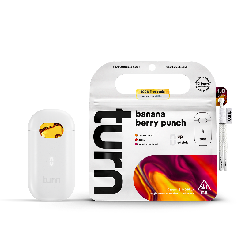 Turn - Banana Berry Punch turnone Up Live Resin AIO 1g