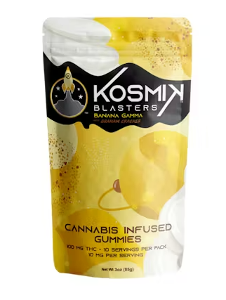 Kosmik Specialty Blaster Banana Gamma Nano Gummies 100mg 20pk