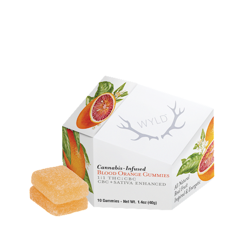 Wyld | Blood Orange Gummies | CBC + Sativa Enhanced | DOH | 1:1 THC:CBC 200mg